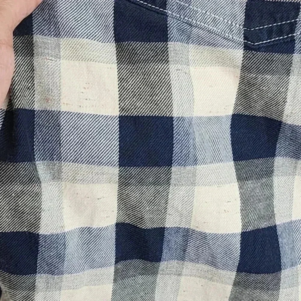 Lands' End‎ Button down Plaid Long Sleeve Men's Shirt XL